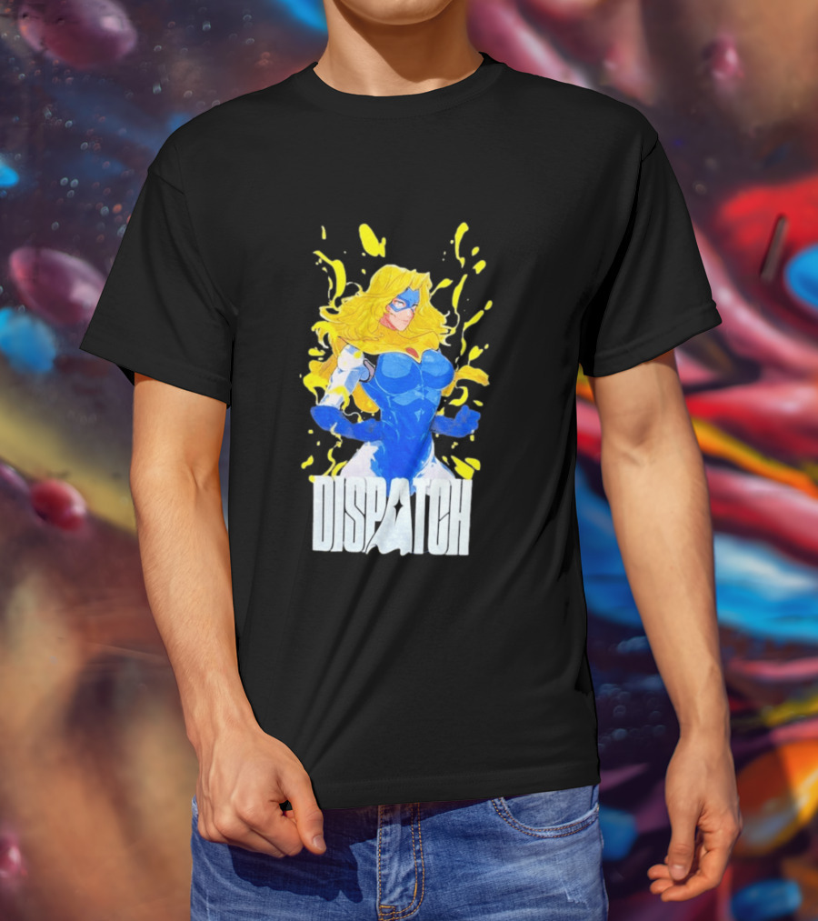 Dispatch Blonde Blue Heroic Character Blazer T-Shirt
