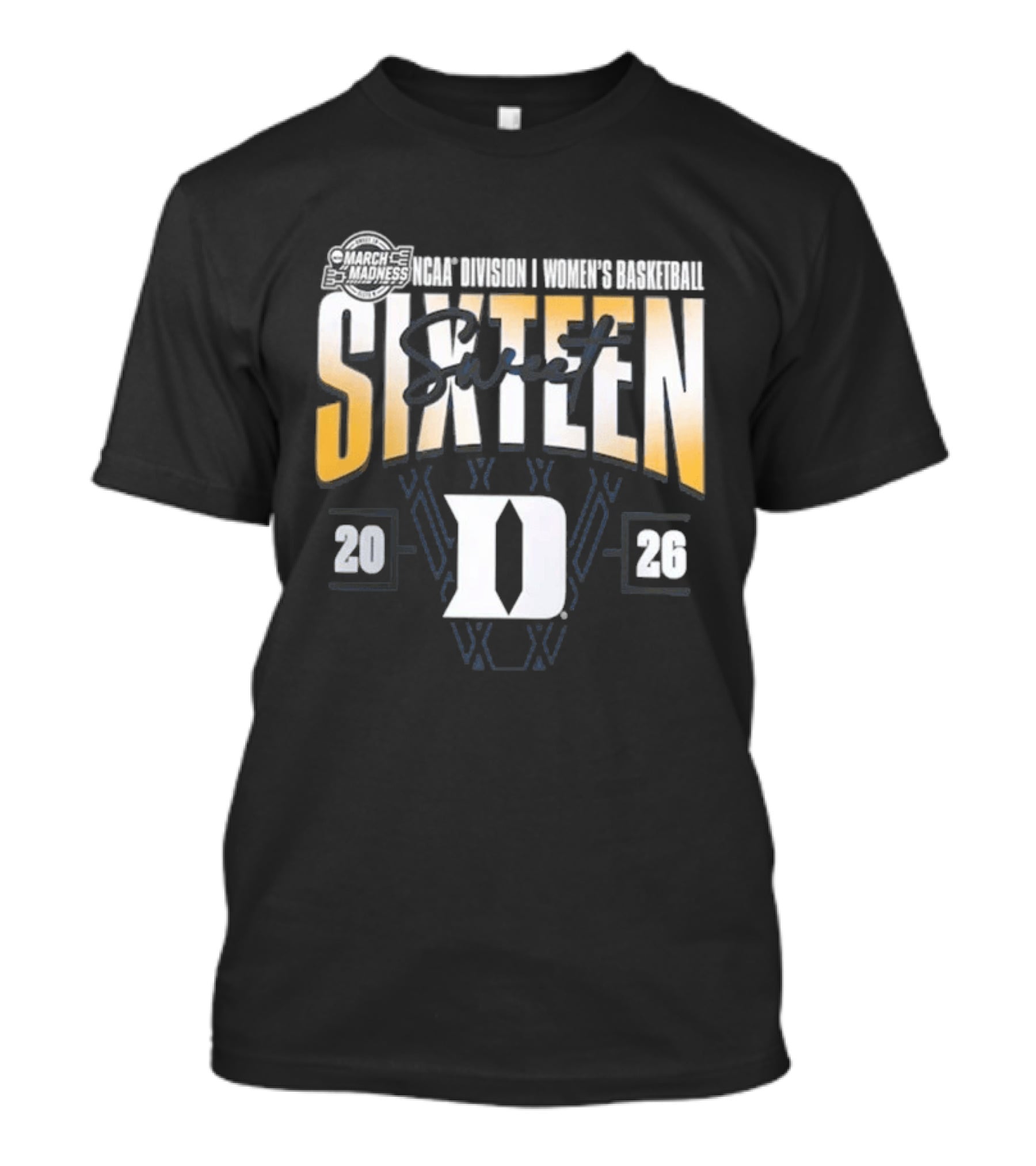 Duke Blue Devils 2026 NCAA Women's Basketball March Madness Sweet Sixteen T-Shirt