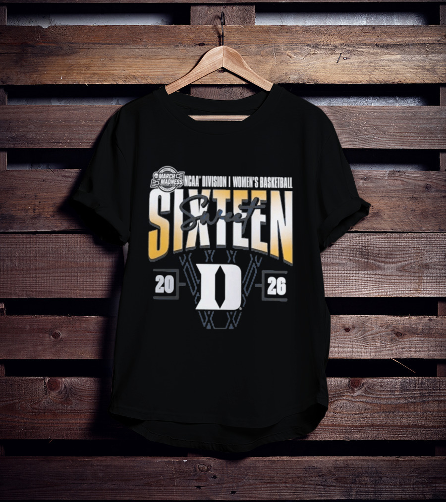Duke Blue Devils 2026 NCAA Women's Basketball March Madness Sweet Sixteen T-Shirt