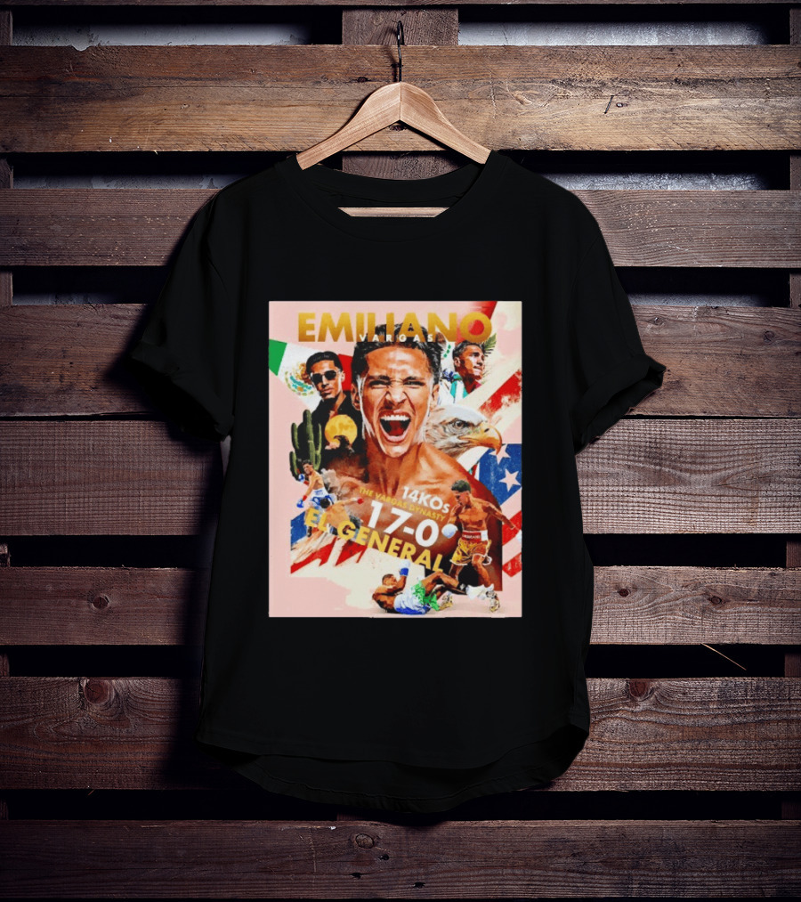 Emiliano Vargas El General 17 0 Boxer The Vargas Dynasty 14 KOs T-Shirt