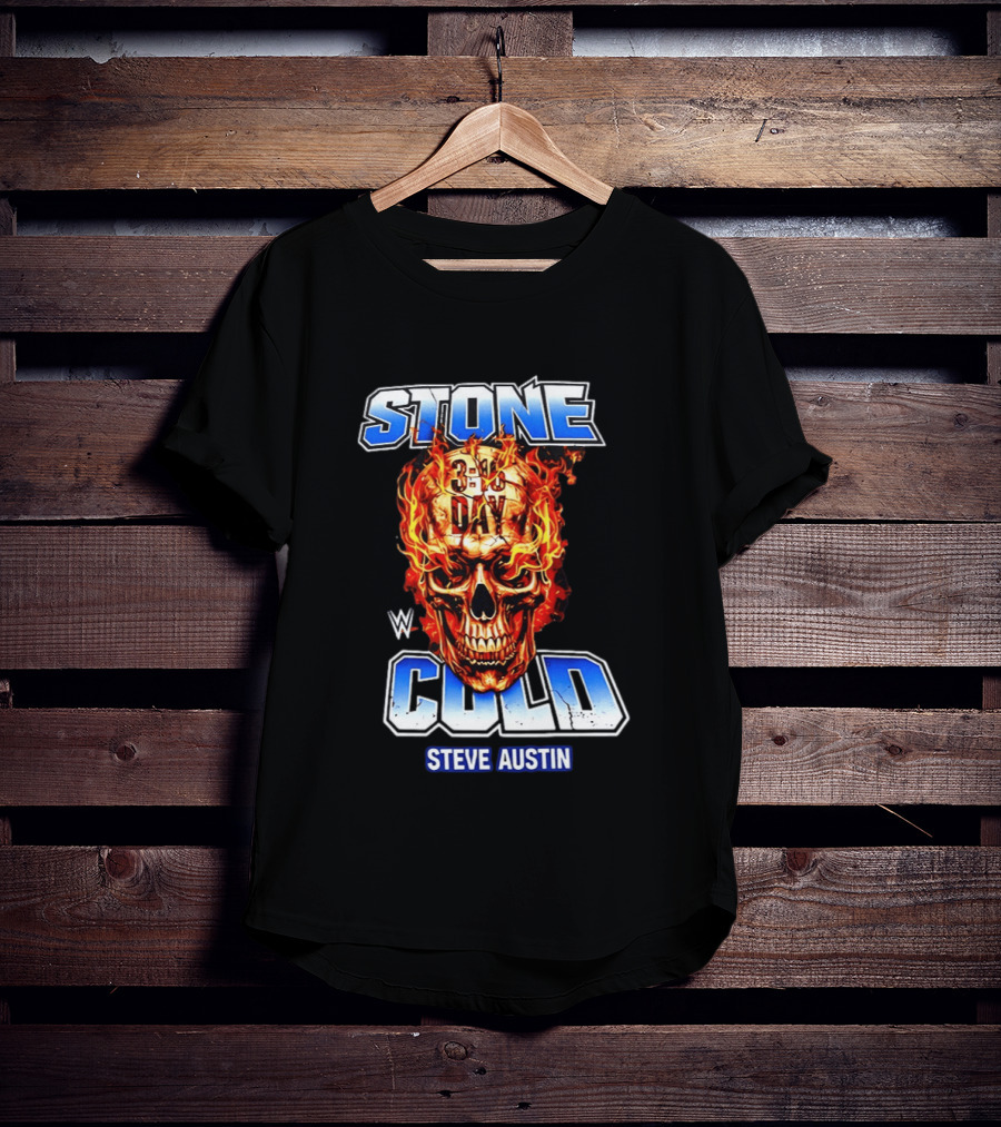 WWE Stone Cold Steve Austin 3:16 Day Flaming Skull 2026 T-Shirt