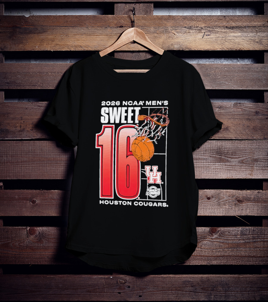 2026 NCAA Men's Sweet 16 Bound Houston Cougars Basketball T-Shirt