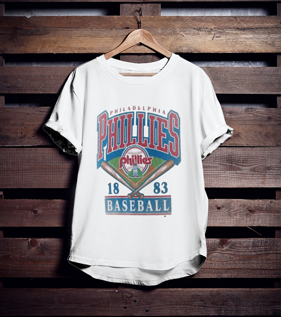 Philadelphia Phillies 1883 Baseball Vintage Style Big & Tall T-Shirt