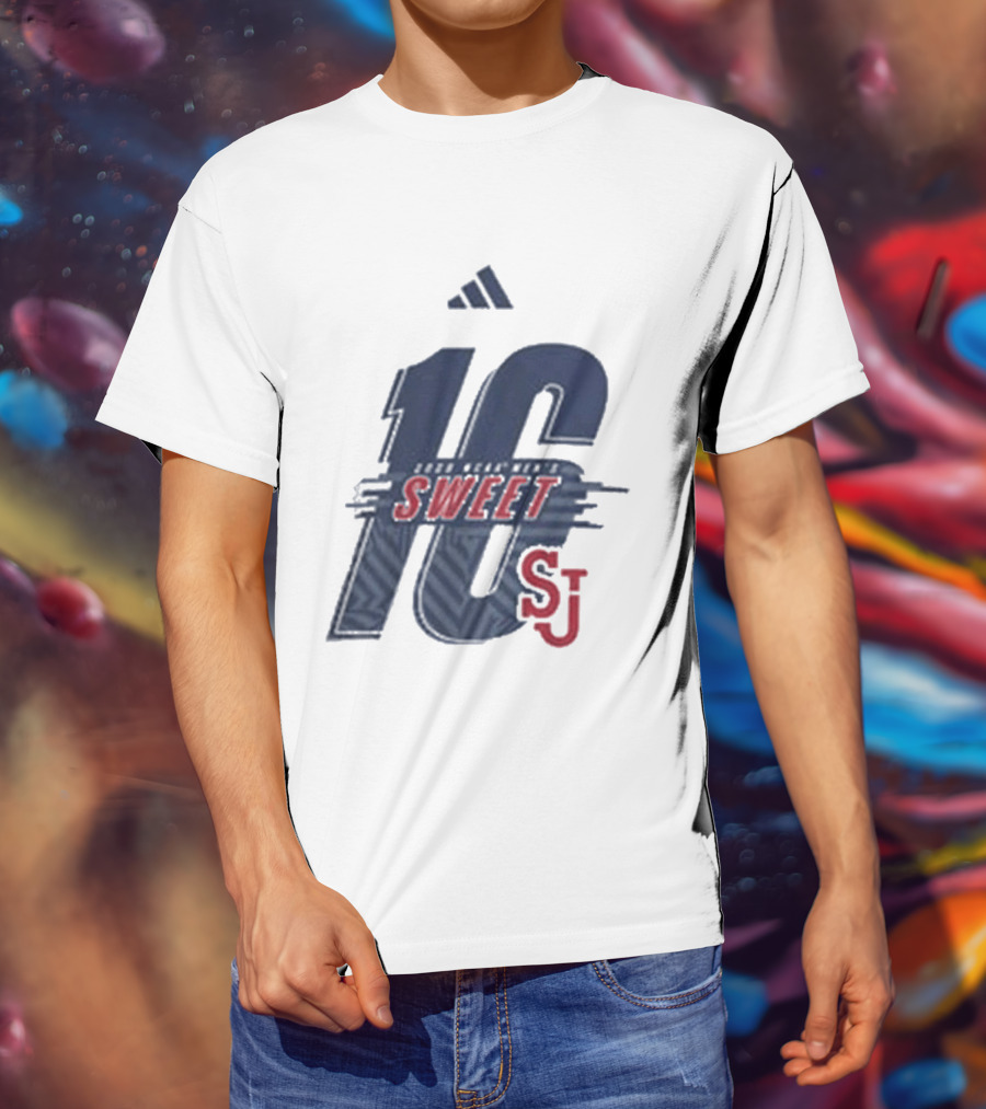 St. John's University Men's Basketball Sweet 16 SJ 2026 T-Shirt