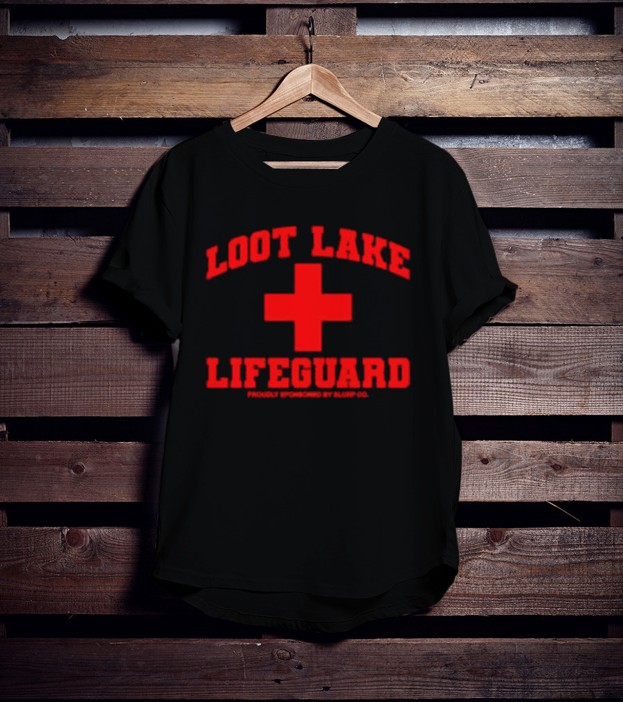 Loot Lake Lifeguard Red Cross Gaming T-Shirt