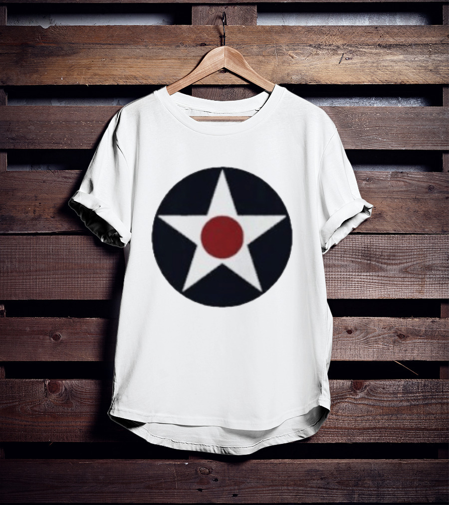 United States Army Air Forces 1940s Star Roundel Pocket Insignia T-Shirt