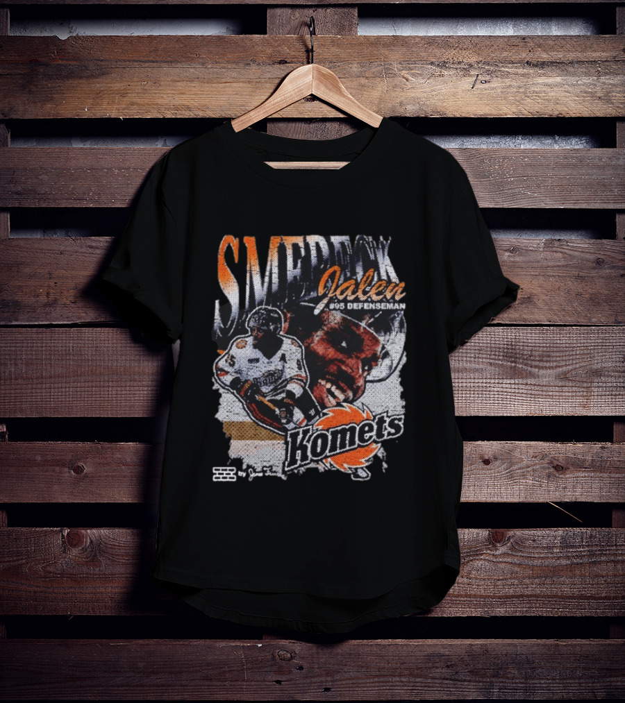 SMERECK Jalen #95 Defenseman Fort Wayne Komets Hockey T-Shirt