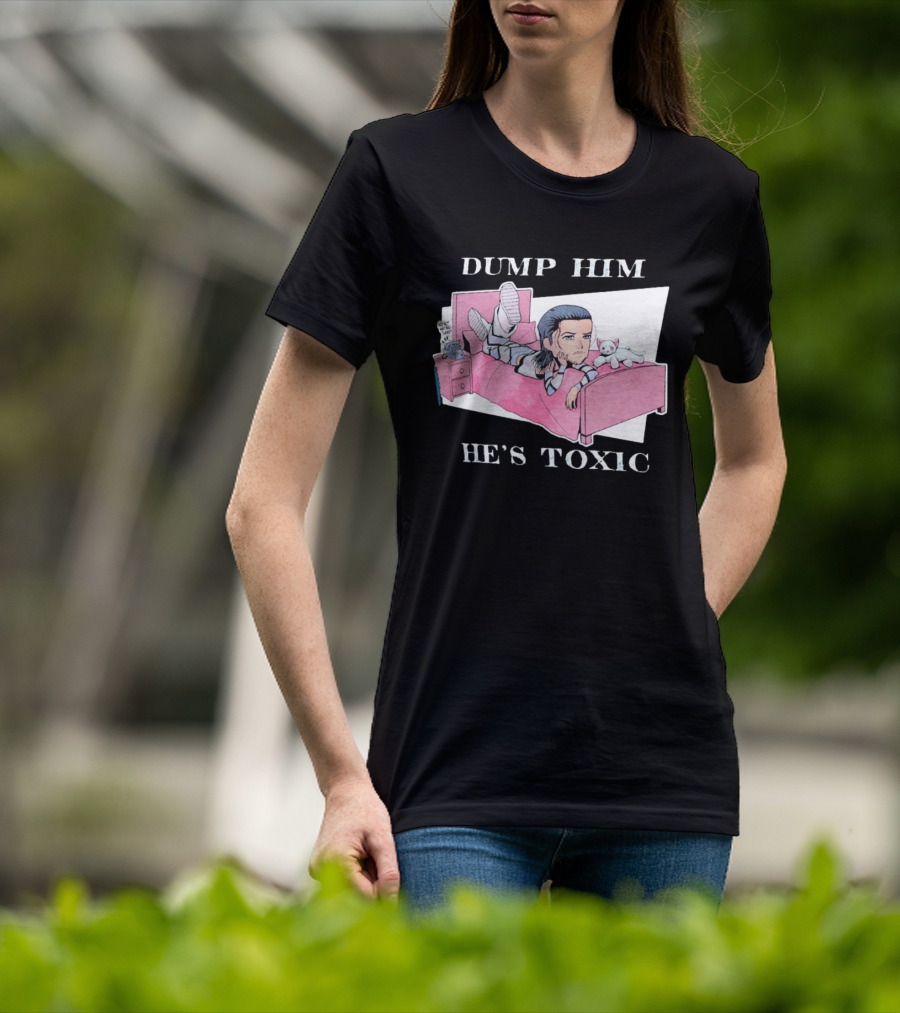 Dump Him He's Toxic Cartoon Kit Wilson WWE T-Shirt