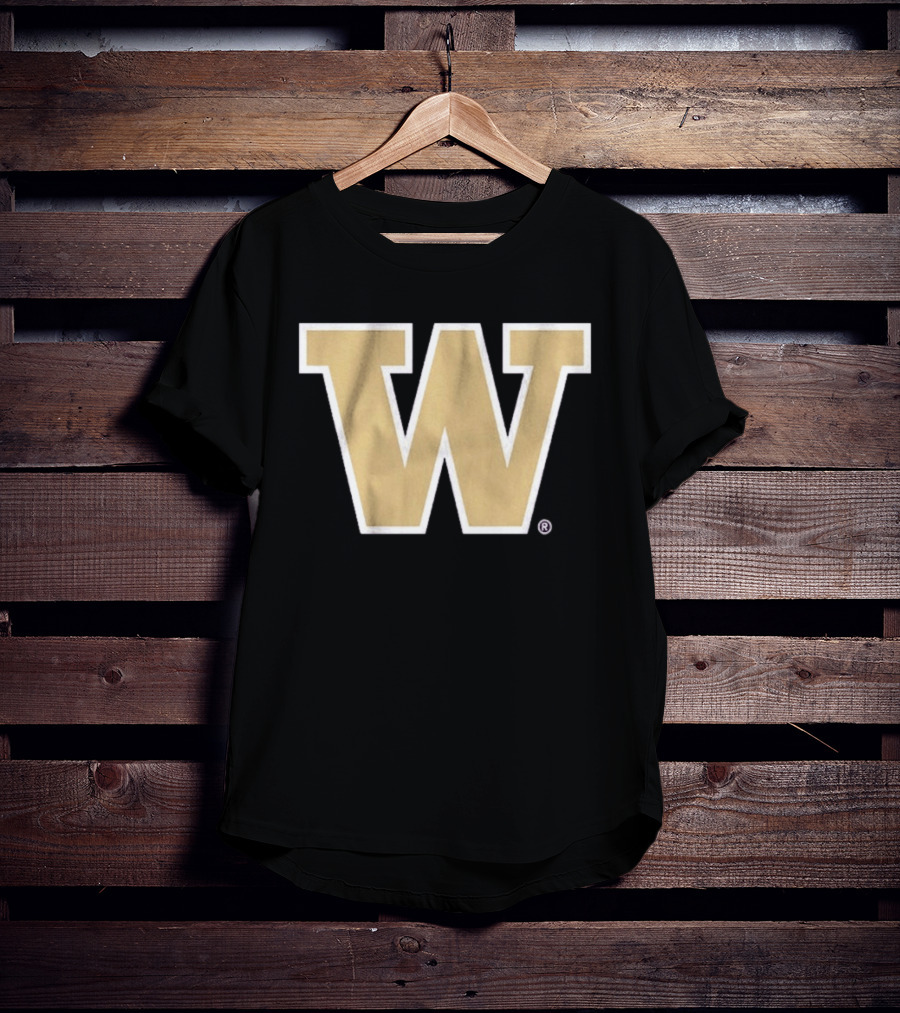 Washington Huskies Primary Gold W T-Shirt