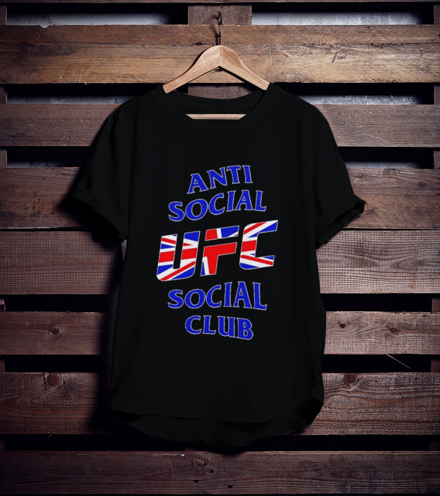 Anti Social Social Club UFC Union Jack Red T-Shirt