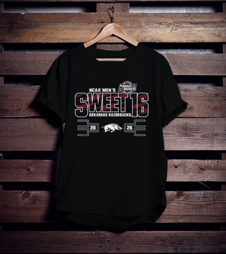 NCAA Men's Basketball Arkansas Razorbacks Sweet 16 1991 1996 T-Shirt