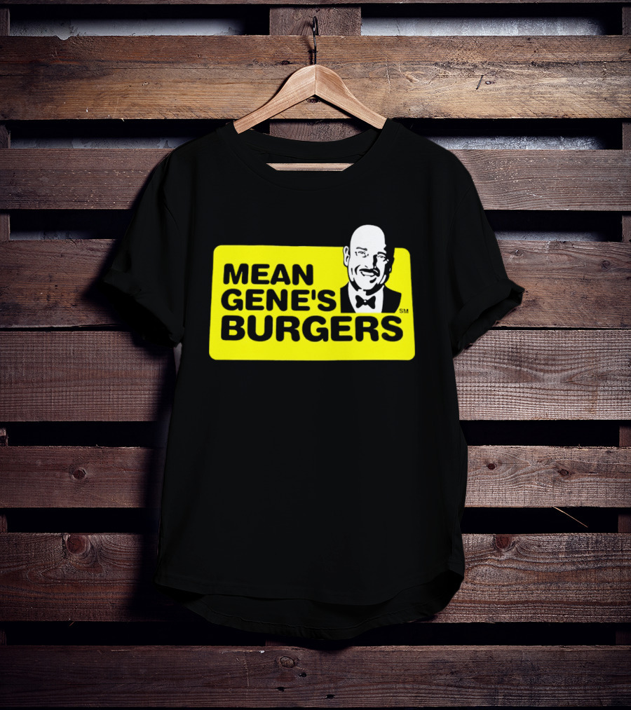 Mean Gene's Burgers Classic Logo With Iconic Bowtie T-Shirt