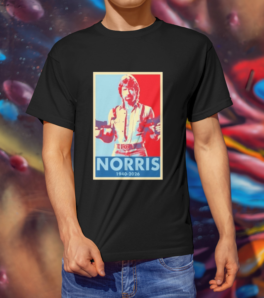 Norris 1940 2026 Retro Tribute With Dual Pistols T-Shirt
