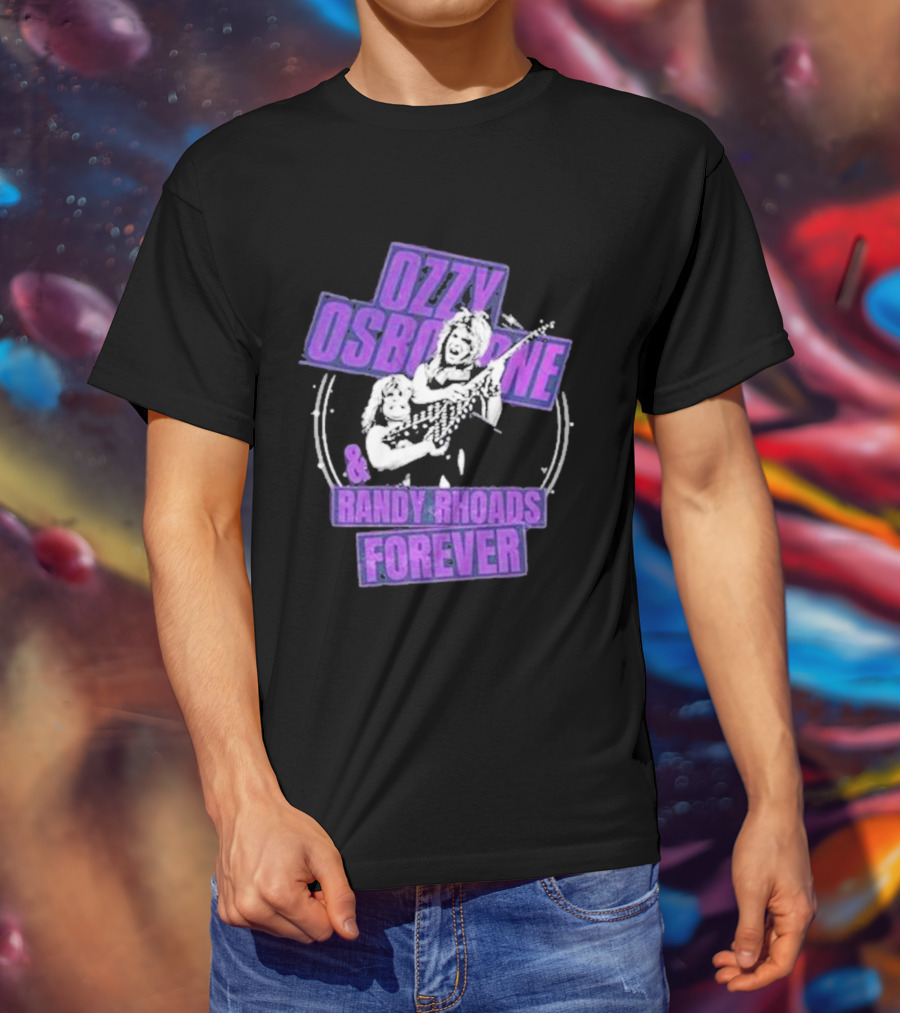 Ozzy Osbourne Randy Rhoads Forever Purple T-Shirt