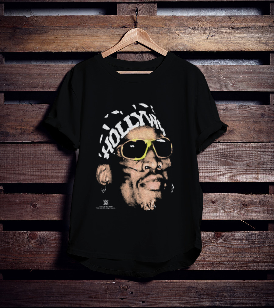 Dennis Rodman Hold My Own WWE Bandana Snow Wash T-Shirt