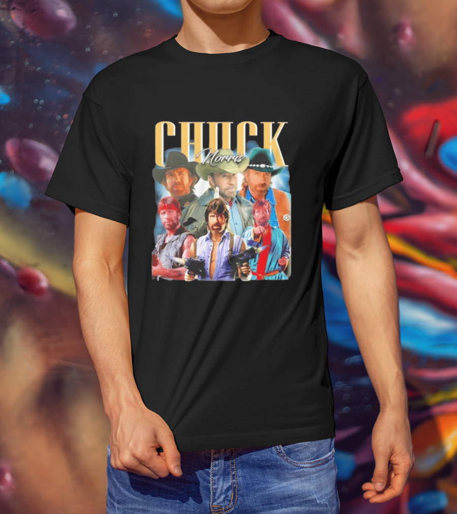 Chuck Norris 1940 2026 Collage Texas Ranger Legend T-Shirt