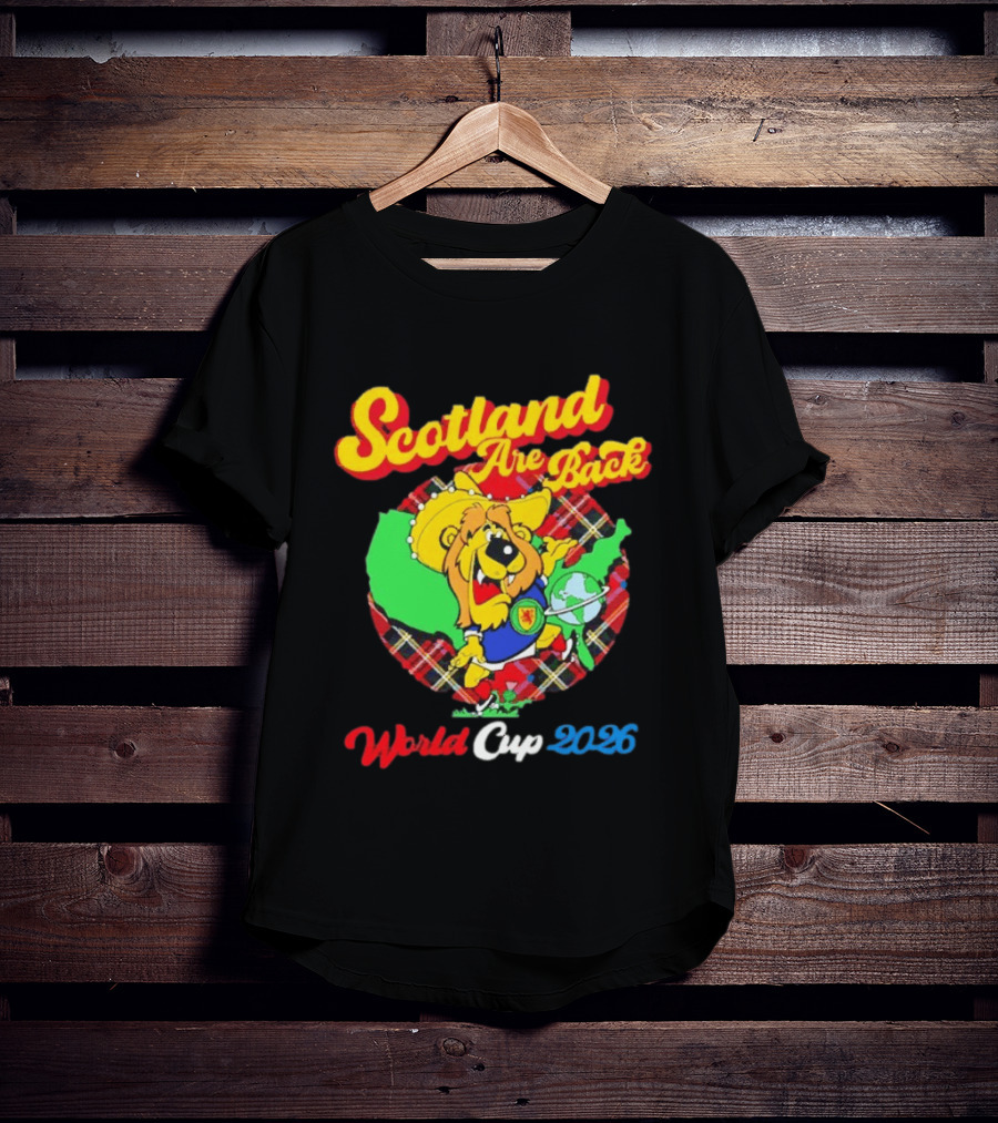 Scotland Are Back World Cup 2026 Lion Plaid Globe Soccer Ten Left T-Shirt