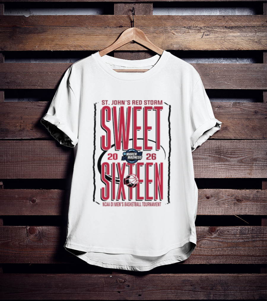 St. John's Red Storm Sweet Sixteen 2026 NCAA Men's Basketball Tournament T-Shirt