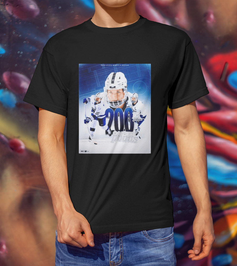 Penn State Women's Hockey Tessa Janecke 200 Career Points T-Shirt
