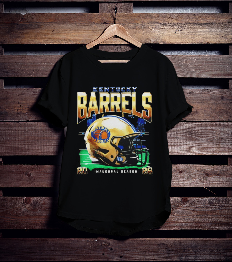 Kentucky Barrels 2026 Inaugural Season Helmet T-Shirt
