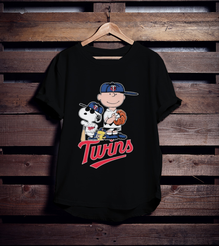 Snoopy 2026 Peanuts Charlie Brown Twins Baseball T-Shirt