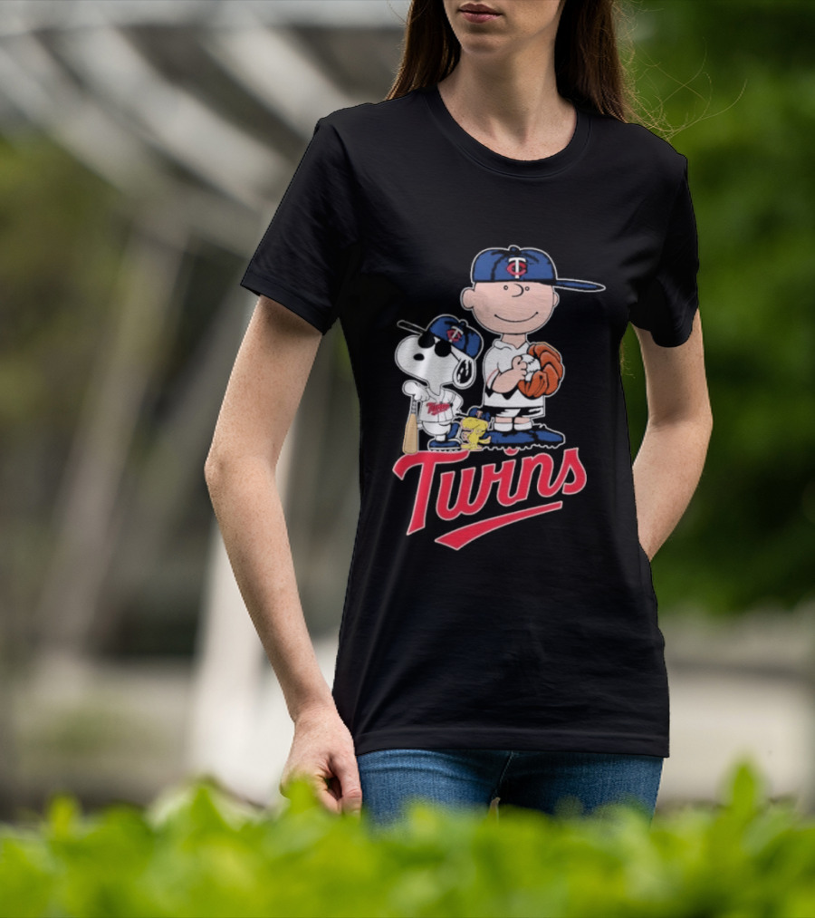 Snoopy 2026 Peanuts Charlie Brown Twins Baseball T-Shirt