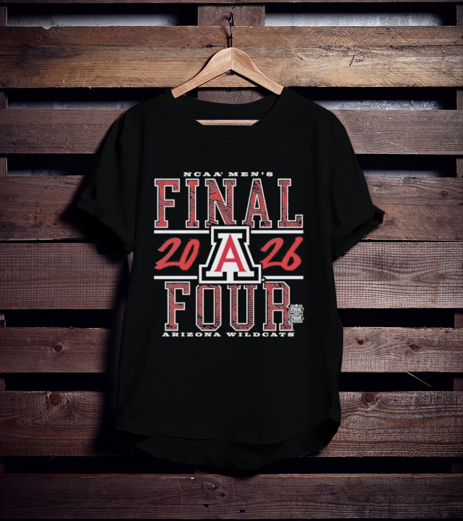 Arizona Wildcats NCAA Men's Final Four 2026 Basketball T-Shirt