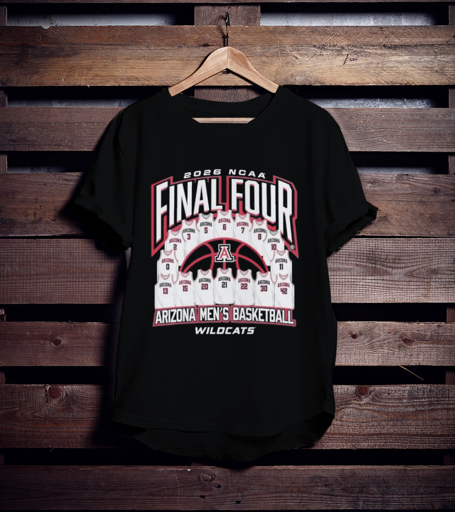 2026 NCAA Final Four Arizona Wildcats Men's Basketball T-Shirt