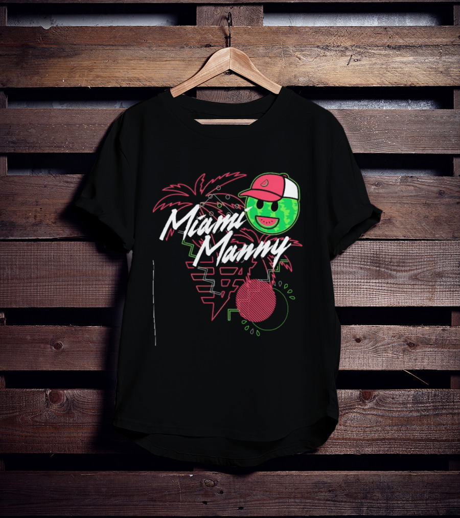 Ross Chastain Miami Manny Melon Man Palm Tree Watermelon Cap T-Shirt