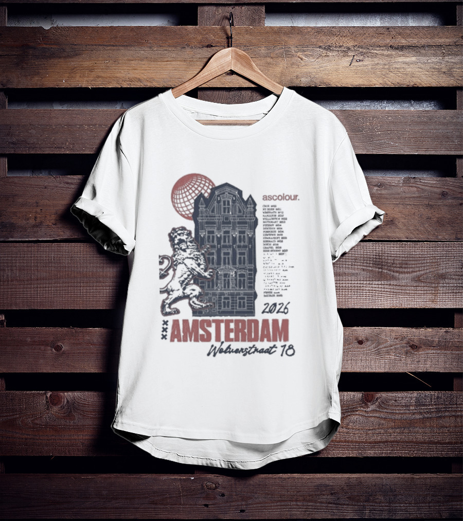 As Colour Amsterdam Opening 2016 Event Lion Element Festival Listing T-Shirt