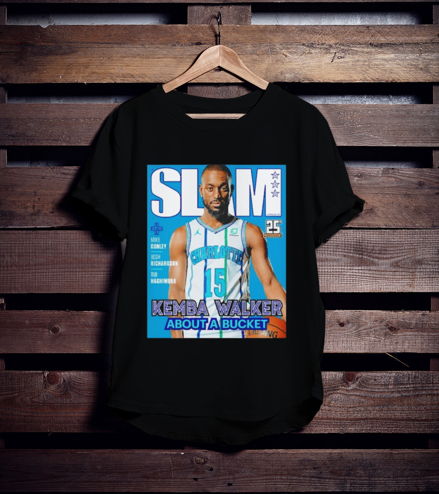 Slam Magazine Kemba Walker Charlotte Hornets About A Bucket Edition T-Shirt