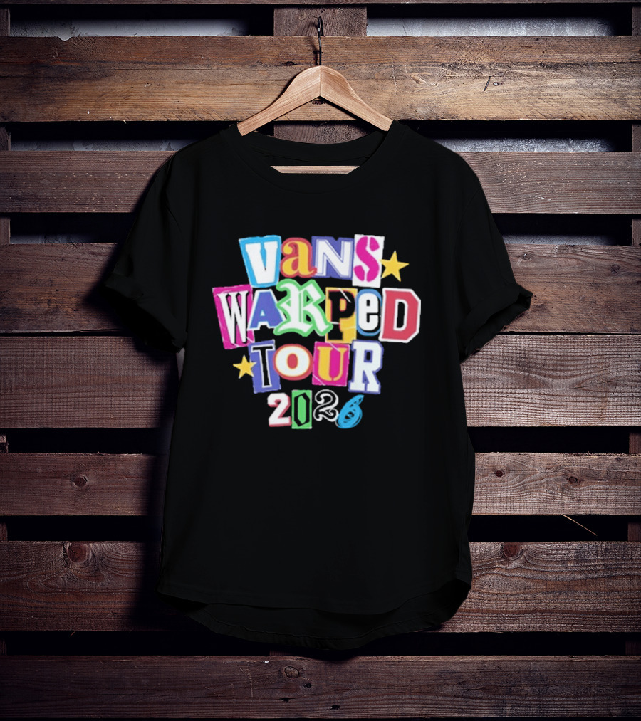 Vans Warped Tour 2026 Colorful Retro Festival T-Shirt