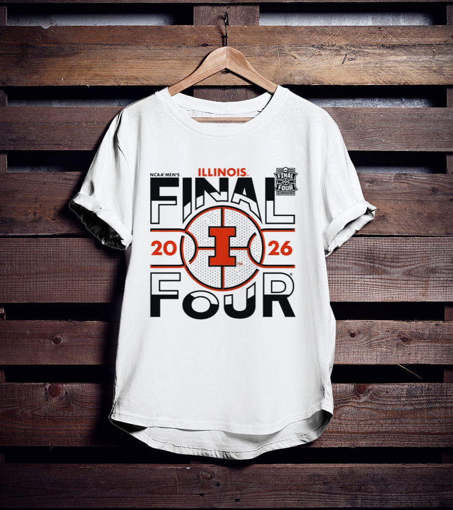 NCAA Men's Illinois Fighting Illini 2026 Final Four Basketball Indianapolis T-Shirt