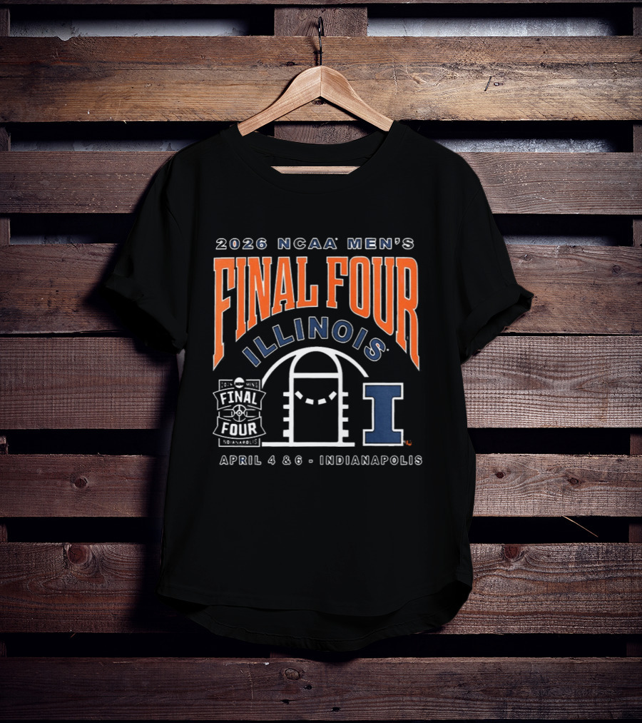 2026 NCAA Men's Final Four Illinois Basketball Indianapolis April 4 6 T-Shirt