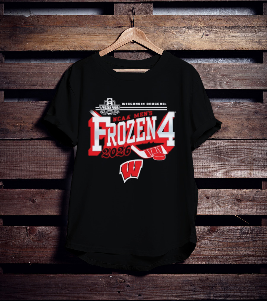 Wisconsin Badgers 2026 NCAA Men's Frozen Four Bound Hockey Tournament T-Shirt