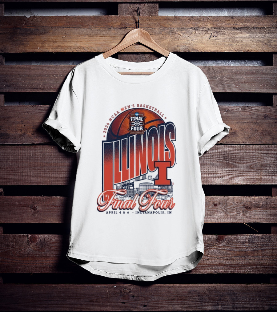 Illinois Men's Basketball 2026 NCAA Final Four Indianapolis April 4 6 T-Shirt
