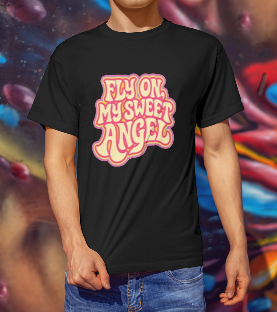 Jimi Hendrix Signed Fly On My Sweet Angel Psychedelic T-Shirt