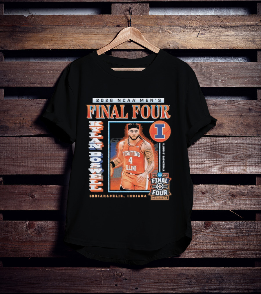 Kylan Boswell 2026 Final Four Fighting Illini NCAA March Madness T-Shirt