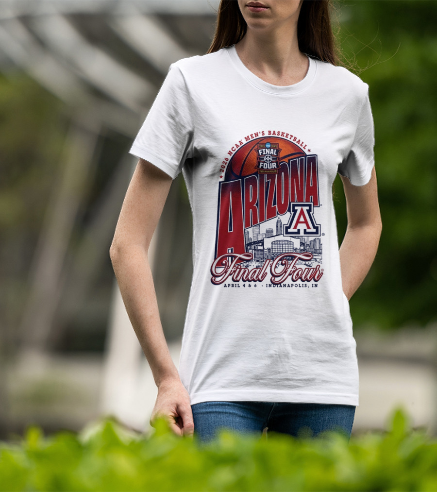 2026 NCAA Men's Basketball Arizona Wildcats Final Four Indianapolis April T-Shirt