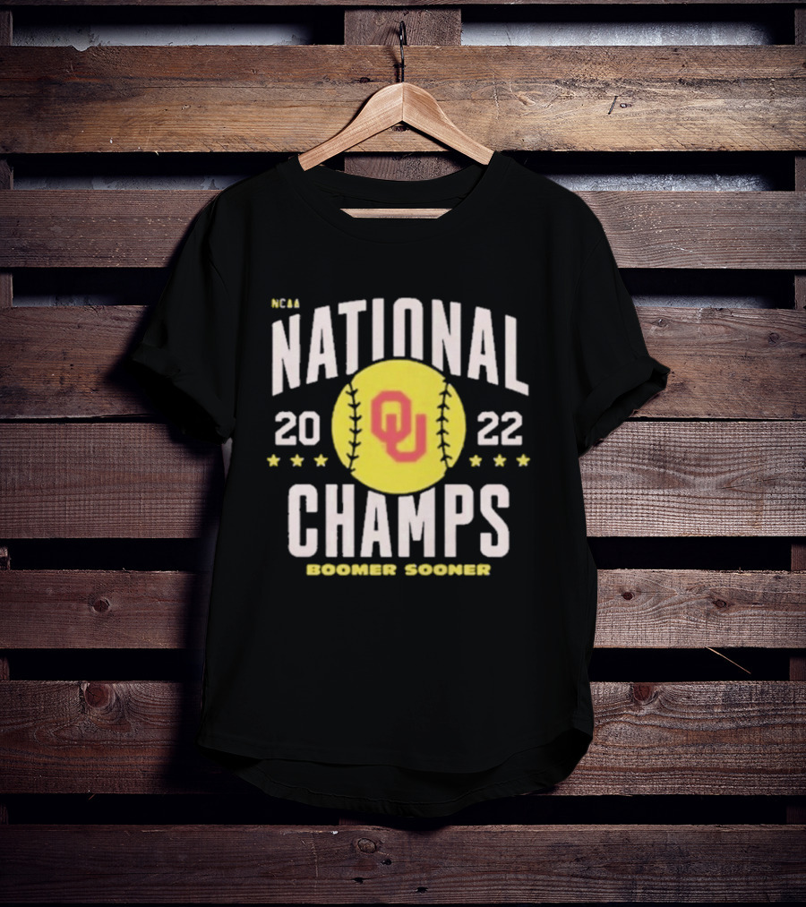 2022 Oklahoma National Champs Boomer Sooner OU Softball T-Shirt