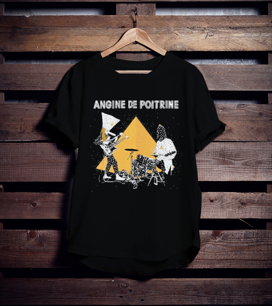 Angine De Poitrine Band Musical Performance With Triangle And Drums T-Shirt