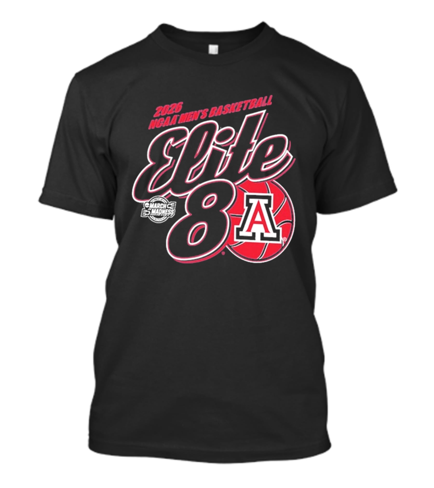 2026 NCAA Men's Basketball Elite 8 Arizona Wildcats T-Shirt