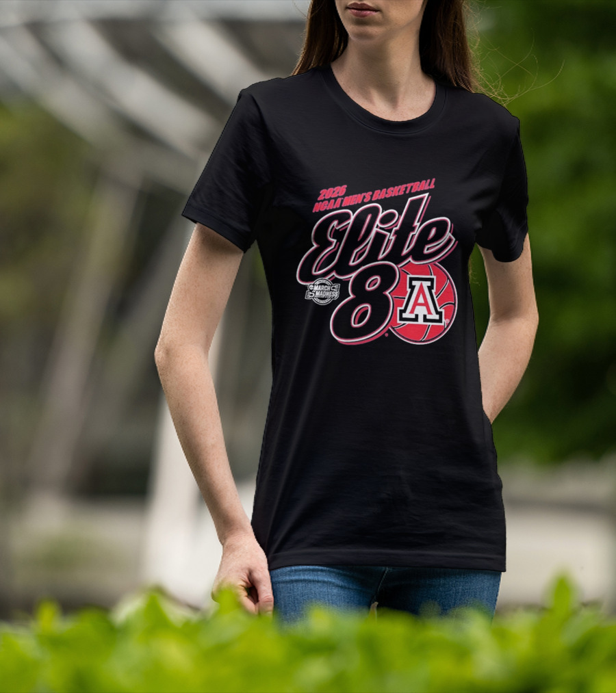 2026 NCAA Men's Basketball Elite 8 Arizona Wildcats T-Shirt