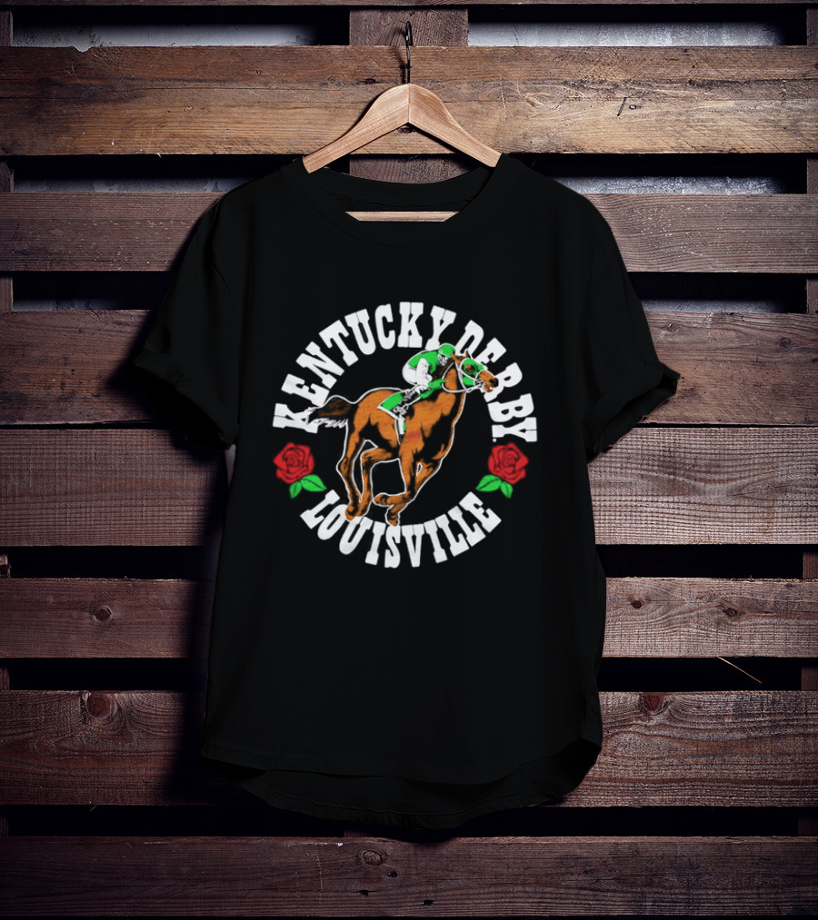 Kentucky Derby Louisville Horse Racing Roses T-Shirt