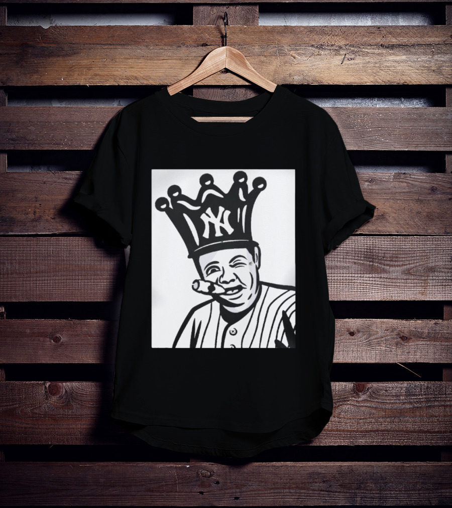 Babe Ruth Cigar Crown NY Yankees Opening Day T-Shirt