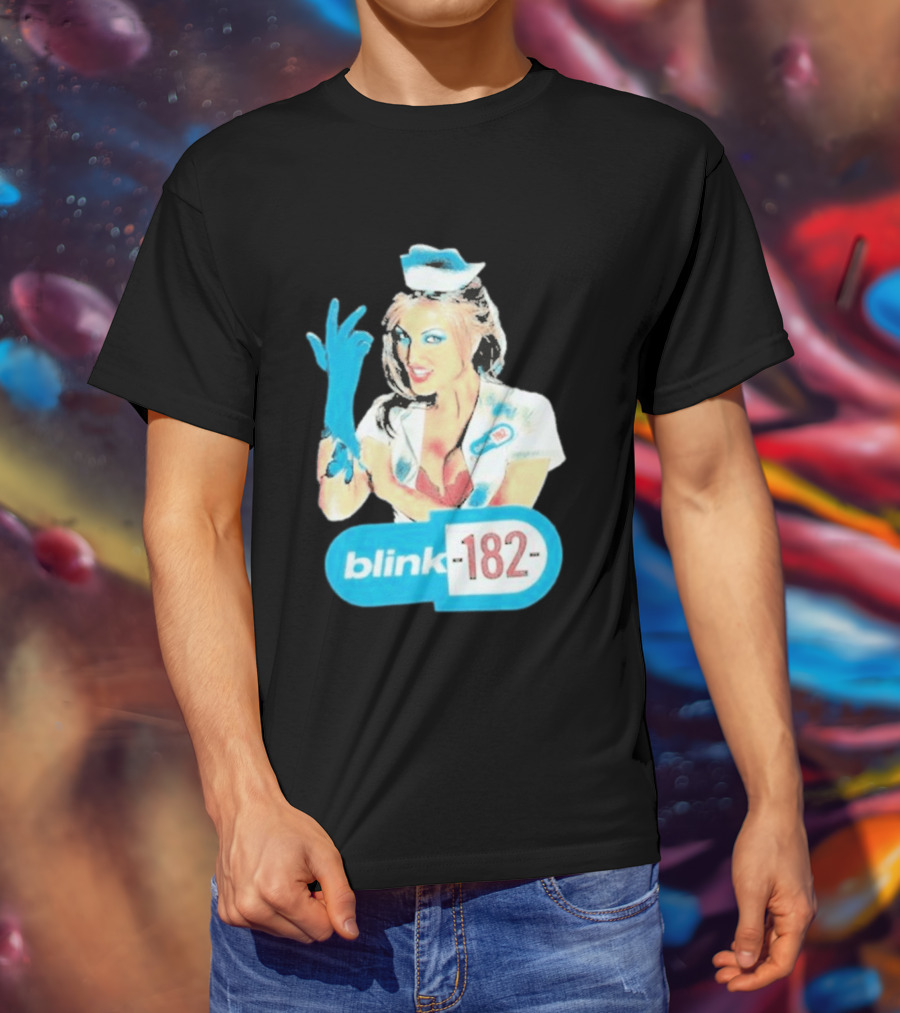 Blink 182 Enema Of The State Nurse Glove T-Shirt