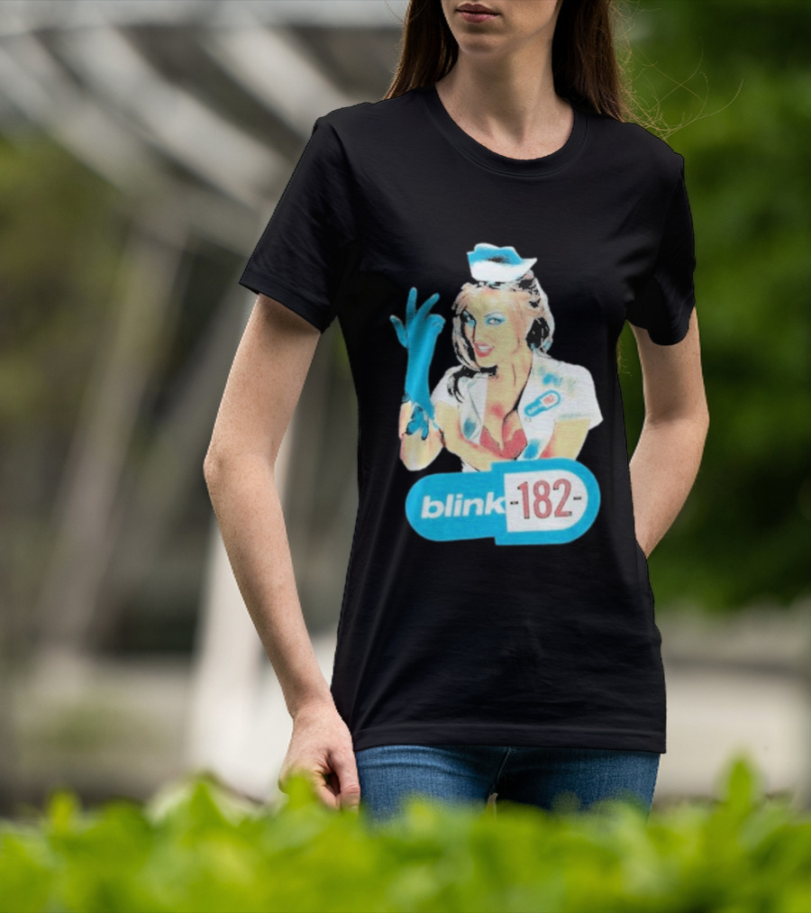 Blink 182 Enema Of The State Nurse Glove T-Shirt