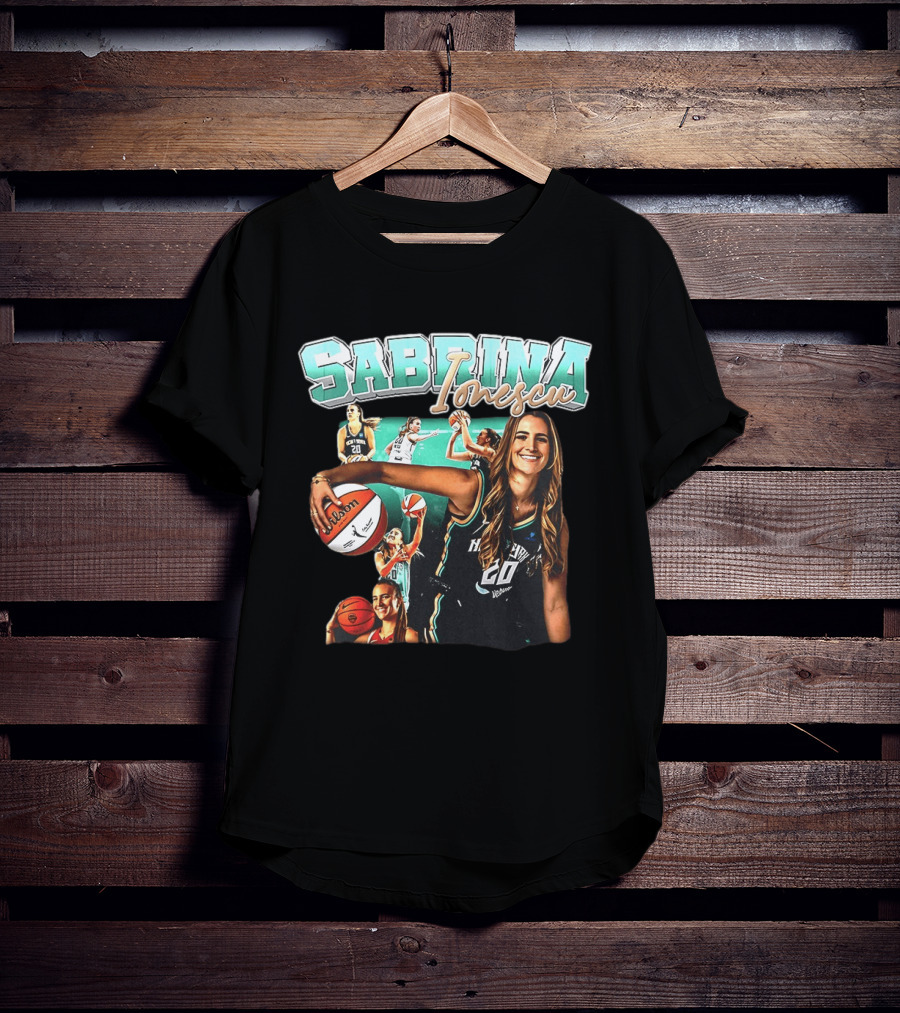 Sabrina Ionescu New York Liberty Basketball WNBA Wilson 20 T-Shirt
