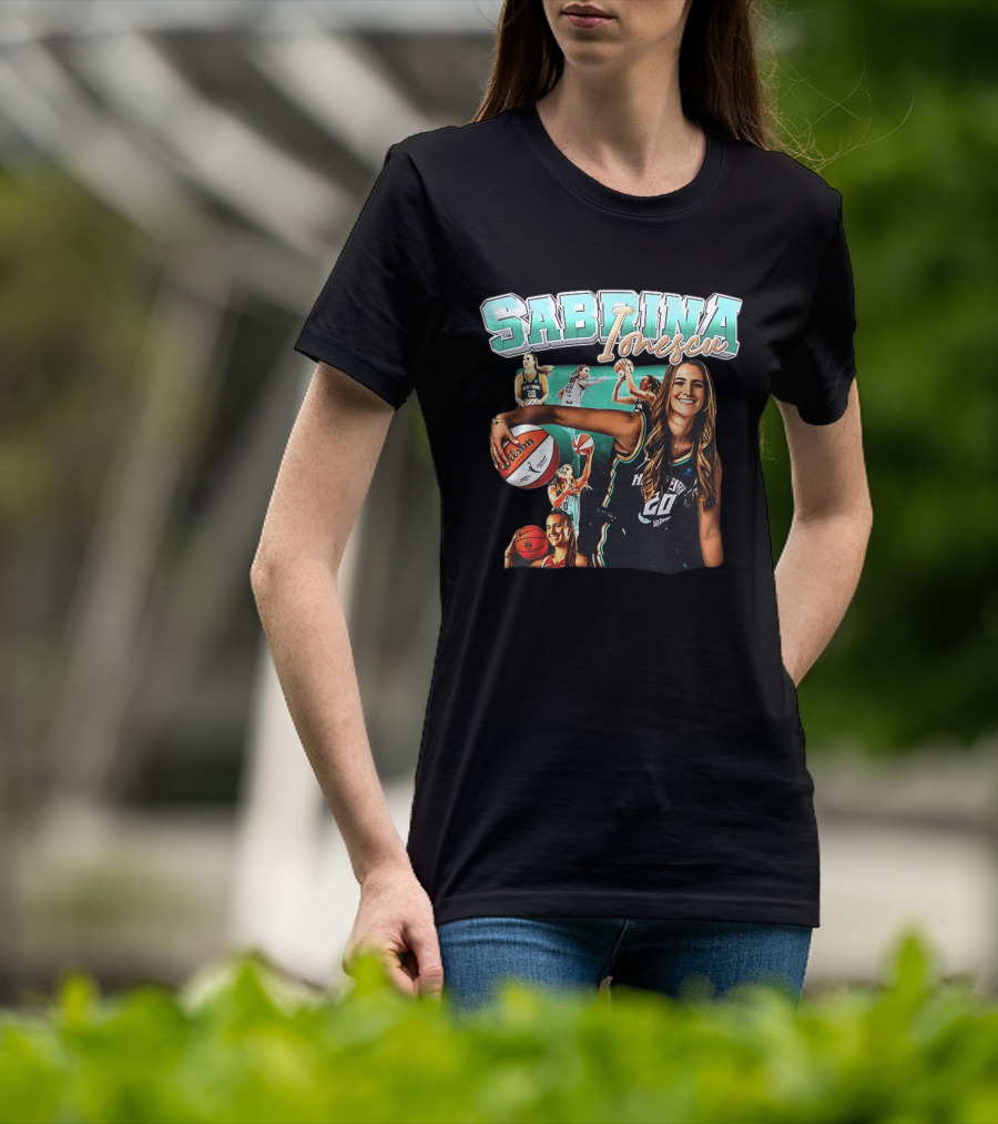Sabrina Ionescu New York Liberty Basketball WNBA Wilson 20 T-Shirt