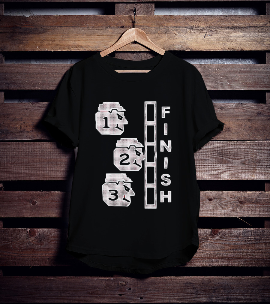 The Great Red Race Cincinnati Reds Finish Line Illustrations T-Shirt